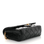 Aged Calfskin Quilted 2.55 Reissue Flap Belt Bag Clutch Black