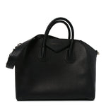 Sugar Goatskin Medium Antigona Black