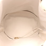 Calfskin Intrecciato Small Castello Bucket Bag White