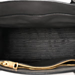 Saffiano Cuir Calfskin Medium Monochrome Top Handle Tote Ardesia