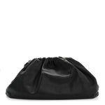 Smooth Butter Calf The Pouch Oversized Clutch Black