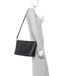 Soft Microguccissima Small Zippered Satchel Black