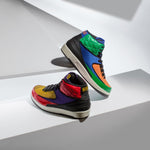 Womens Air Jordan 2 Retro "Rivals" - Action Black/Black/Cosmic Purple