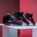 Air Jordan 5 Retro (TD) "Top 3" - Black/New Emerald/Fire Red/Grape Ice