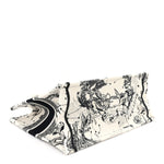 Canvas Zodiac Toile De Jouy Embroidered Medium Book Tote Latte