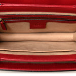 GG Supreme Monogram Small Queen Margaret Top Handle Bag Red
