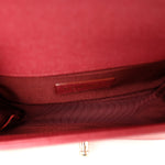Caviar Quilted Small Boy Flap Fuchsia