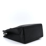 Calfskin Logo XXS Shopping Tote Black