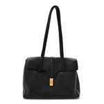 Supple Grained Calfskin Medium Soft 16 Bag Black