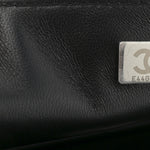Sequin Houndstooth Small Flap Black White