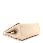 Caviar Stitched Pocket CC Large Tote Light Beige