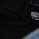 Lambskin Quilted Small In & Out Camera Case Navy Light Blue