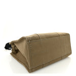 Cotton Canvas Medium The Traveler Tote Bag Slate Green