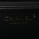 Caviar Quilted Large CC Filigree Vanity Case Beige Black