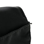 Nylon Mini Flat Messenger Bag Black
