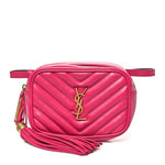 Calfskin Matelasse Monogram Lou Belt Bag Bright Pink