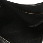 Grained Calfskin Large Slouchy Banana Bag Black