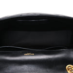 Lambskin Chevron Quilted Large LouLou Black