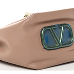 Vitello Ayers VLogo Bucket Bag Rose Cannelle