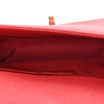 Caviar Quilted Medium Boy Flap Red