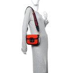 Casy Wool Azalea Calfskin Mini Horsebit 1955 Shoulder Bag Bitter Sweet Blue