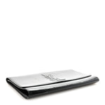 Textured Patent Monogram Large Belle De Jour Clutch Black