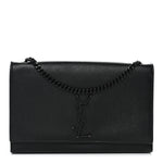 Grain De Poudre Medium Classic Monogram Monochrome Kate Satchel Black