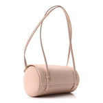 Shiny Caviar Preppy Coco Small Bowling Bag Light Pink