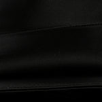 Satin Crystal Mini Saddle Bag Black