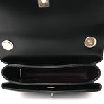Lambskin Quilted Small Trendy CC Dual Handle Flap Bag Black
