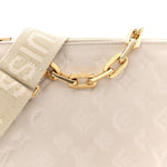 Lambskin Embossed Monogram Coussin PM Beige Cream