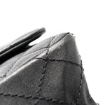 Metallic Sheepskin Quilted 2.55 Reissue Mini Flap Dark Silver
