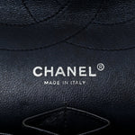 Metallic Aged Calfskin Quilted 2.55 Reissue 228 Flap Blue
