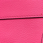 Drummed Calfskin Mini Luggage Fluo Pink