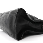 Chevre Silver Metallic Edge Hardware City Black