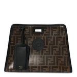 Glazed Fabric Vitello Century FF 1974 Stamp Patch Mini Peekaboo Defender Cover Mogano Panna Black