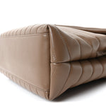 Calfskin Y Quilted Monogram Medium Loulou Chain Satchel Desert Storm