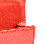 Patent Microguccissima Small Broadway Clutch Red