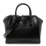 Shiny Lord Calfskin Small Antigona Black