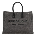 Wool Calfskin Rive Gauche Tote Grey