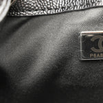 Metallic Caviar Quilted Mini Chanel 25 Handbag Anthracite