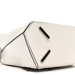 Calfskin Small Puzzle Bag White