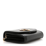 Roxy Calfskin Medium Blondie Chain Wallet Black