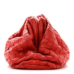 Nappa Maxi Intrecciato The Pouch Oversized Clutch Bright Red