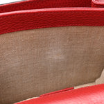 Dollar Calfskin Small Interlocking G Shoulder Bag Red