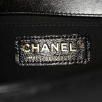 Metallic Glazed Calfskin Small Boy Flap Black Gold