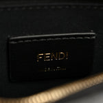 Vitello Cruise F is Fendi Bi-Color FF 1974 Embossed Medium Envelope Wallet On Chain Black Maya