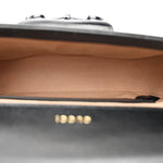 Azalea Calfskin Web Monochrome Small Horsebit 1955 Shoulder Bag Black