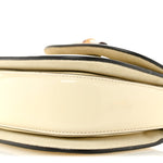 Patent Crystal Mini Bamboo 1947 Top Handle Chain Bag White