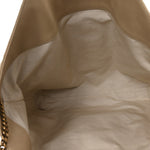 Nubuck Suede Quilted Maxi Icare Shopping Tote Safari Beige